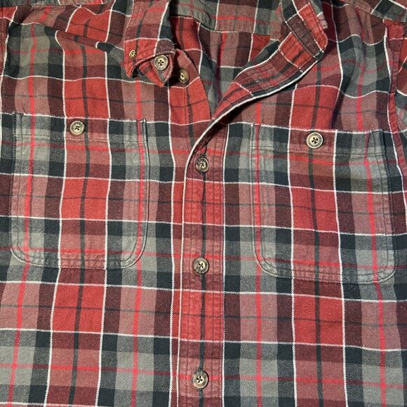 Duluth Trading Mens Sz M Long Sleeve Button Down Casual Pockets Outdoor Shirt - Picture 5 of 6